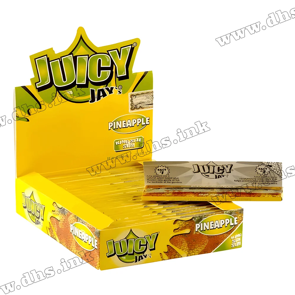 Папір для самокруток Juicy Jays King Size Pineapple в уп. 32 шт